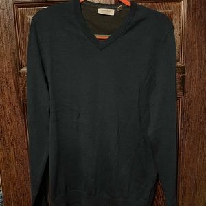 Calvin Klein Merino Wool Men’s Rich Dark Blue Sweater